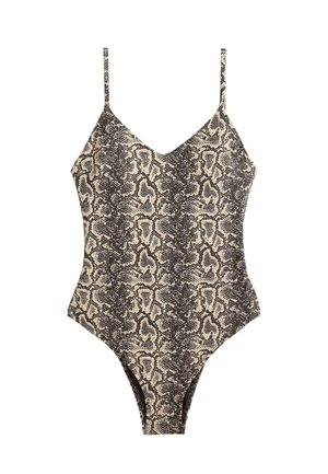 OYSHO, TRIANGLE SNAKE PRINT - Maillot de bain - black