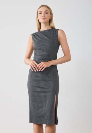 Shift dress - grey/white