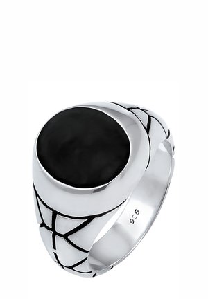 EMAILLE OVAL - Anello - silver-coloured