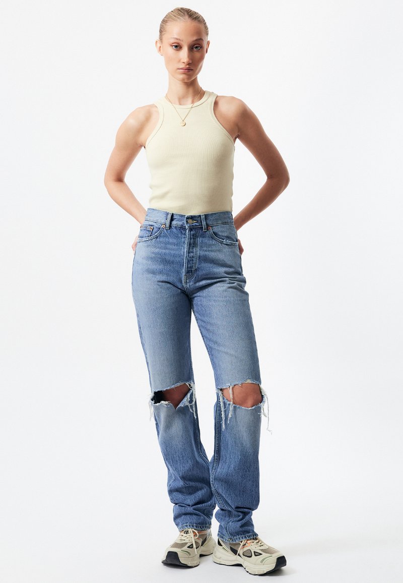 Dr.Denim - BETH - Relaxed fit jeans - drift mid knee gash, Enlarge