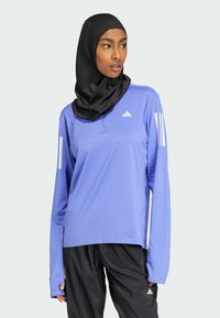 adidas Performance OWN THE RUN HALF-ZIP  - Fleece trui - semi  blue
