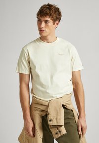 Pepe Jeans JACKO - Paprasti marškinėliai - ivory white