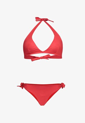 Fisico, BIKINI FAZZOLETTO LACCETTI ROSSO VALENTINO SET - Bikini - rosso