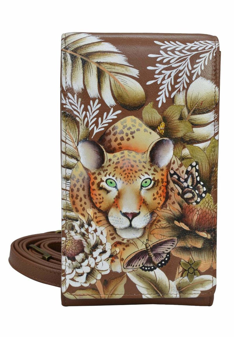 ANUSCHKA HANDPAINTED  - Telefoonhoesje - cleopatra's leopard tan