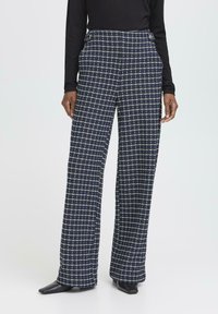 ICHI KATE CLOULE  - Kalhoty - patriot blue check