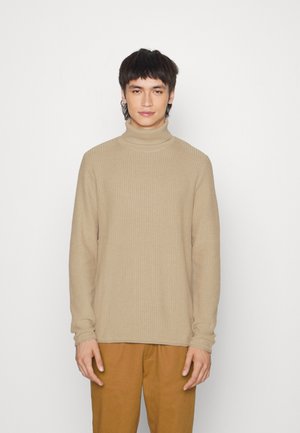 JPRBLUCARLOS KNIT ROLL NECK - Svetr - oatmeal