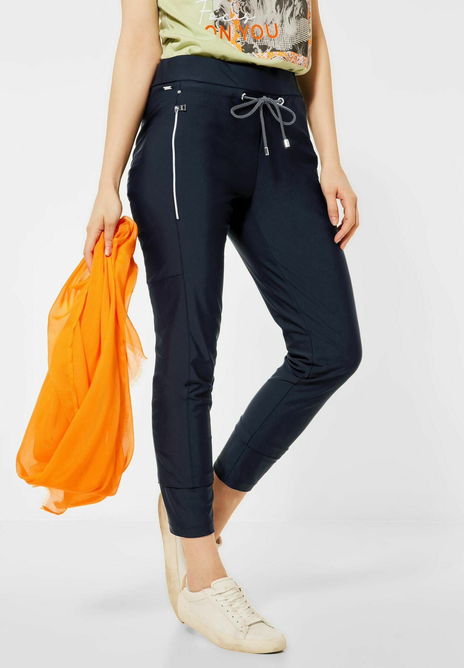 Street One LOOSE FIT - Broek - blau/donkerblauw - Zalando.nl