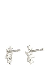 Øreringe i sterling sølv med stjernedesign, der har flere stjernemotiver og en poleret overflade, præget med "JGJ 925."