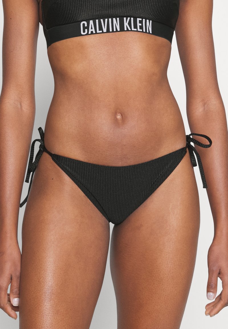Calvin Klein Swimwear STRING SIDE TIE - Bikiinide alumine osa -  black