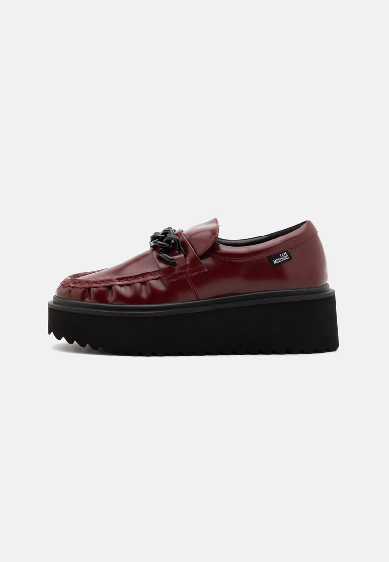 Love Moschino PLATFORM POWER - Slipper - burgundy