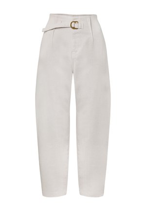 RELAXED HIGH RISE - Stoffhose - ecru