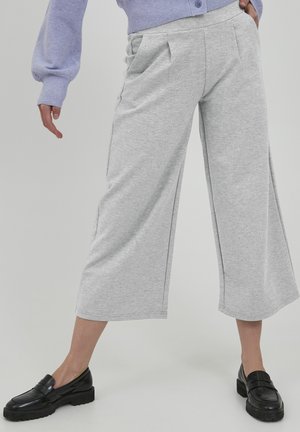 ICHI IHKATE SUS WIDE PA - Pantaloni - grey melange