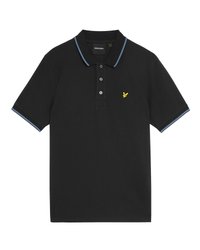 TIPPED - Polo krekls - black ice/ocean sky
