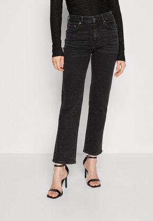 Gina Tricot STRAIGHT STRETCH - Straight leg jeans - black