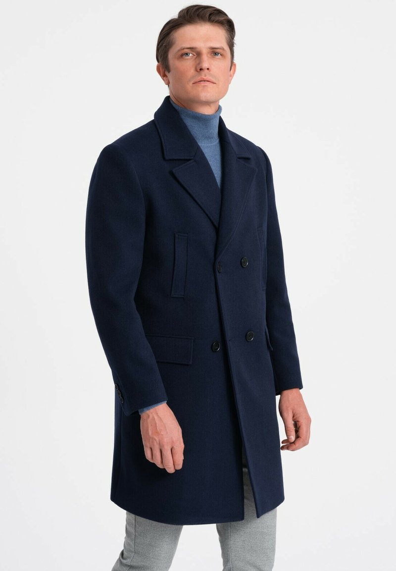 Ombre Krátký kabát - navy blue
