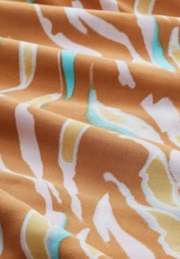 TOM TAILOR Bluse - brown abstract leaf design