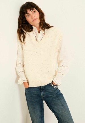 TANK - Strickpullover - ivory