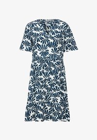 Vestido Largo Cecil Para Mujer | Tejido De Lino Ligero, Cuello Camisa, Botonadura Frontal, Manga 3/4