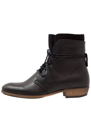 Bottines à lacets - black