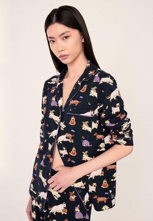Chelsea Peers, HALLOWEEN DOGS PRINT SET - Pigiama - dark blue