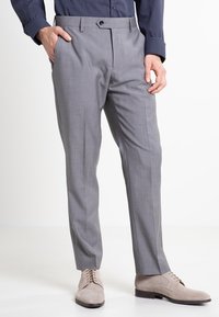 Next - SUIT TROUSERS SLIM FIT - Uzvalka bikses - grey Miniatūras attēls 1