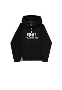 BASIC ZIP - Zip-up sweatshirt - black