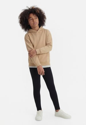 Friboo UNISEX SET - Leggings - mottled light grey/beige/dark green