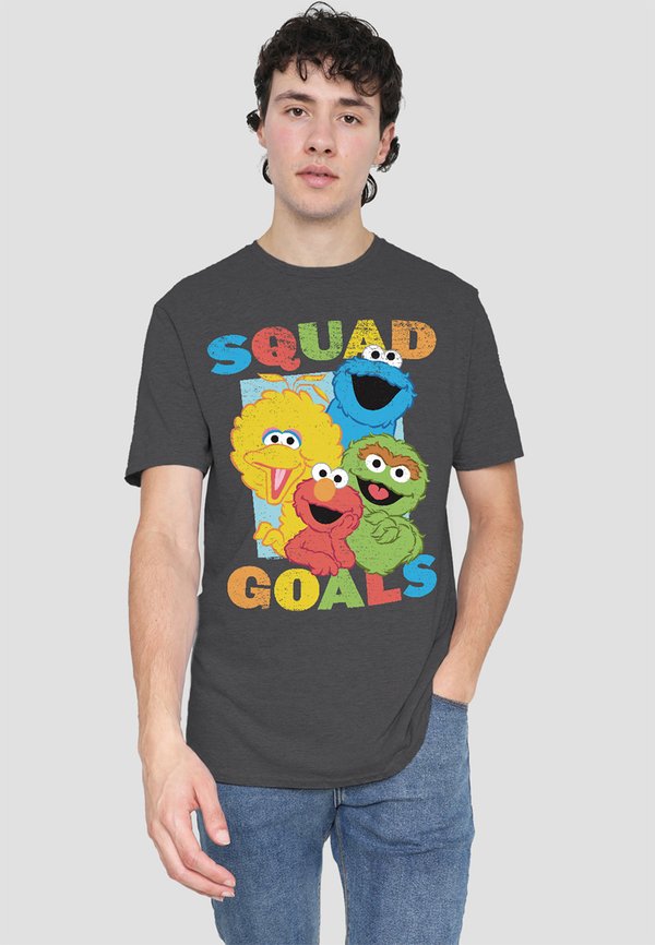 SESAME STREET SQUAD GOALS - T-Shirt print - anthracite