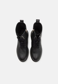 Tommy Hilfiger BICOLOR LACE-UP - Platform ankle boots - black