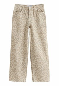 REGULAR FIT  - Jeans a sigaretta - neutral leopard print