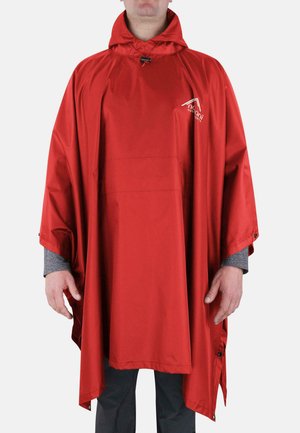 REGENPONCHO - Regenjacke / wasserabweisende Jacke - rot