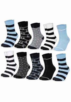OCCULTO 10 PACK MUSTER - Socks - blau