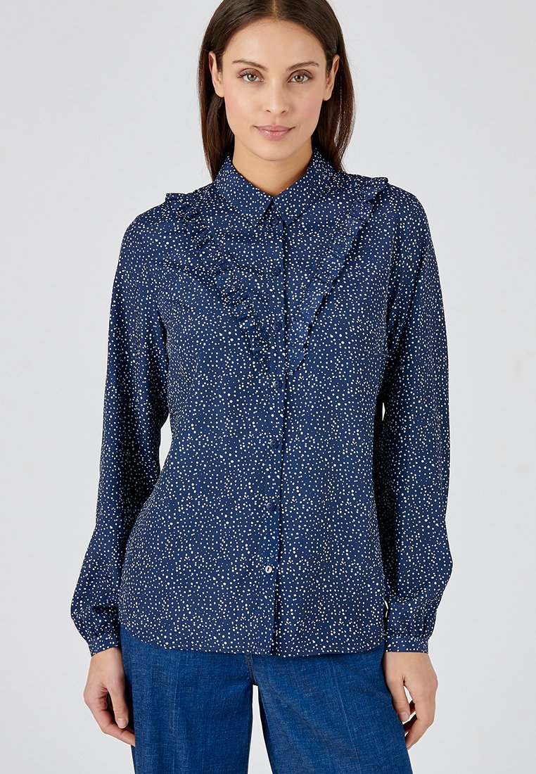 Damart Overhemdblouse donkerblauw