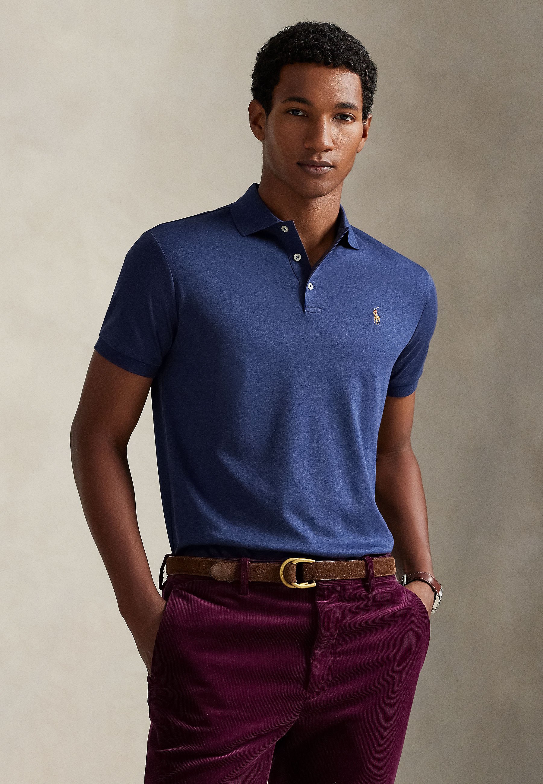 Polo Ralph Lauren CUSTOM SLIM FIT SOFT COTTON POLO SHIRT - Polo