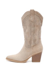 Cowboy-/Bikerlaarzen - natur