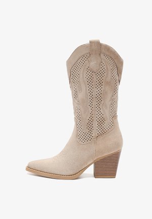 Bottes de cowboy / motard - natur