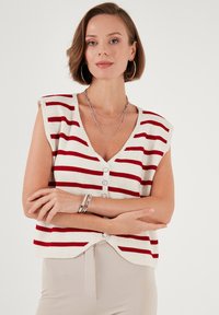 LELA Veste - ecru red