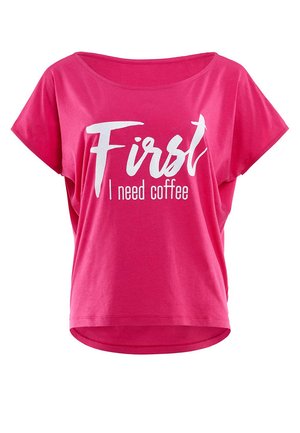 MCT002 ULTRA LIGHT  - T-shirt med print - deep pink/glitter/white