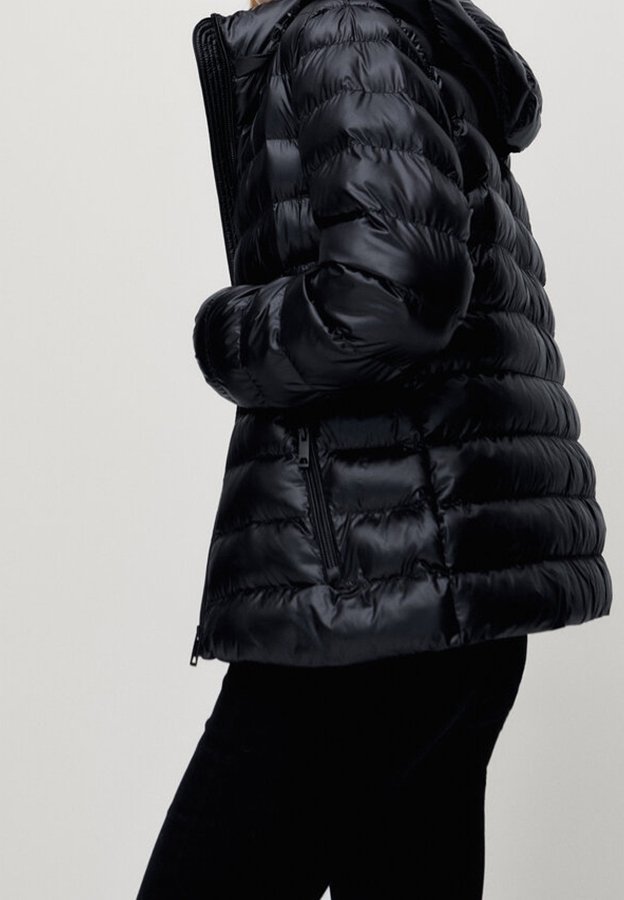 Veste En Laine Noire Massimo Dutti - Taille M - Femme - Ceinturée