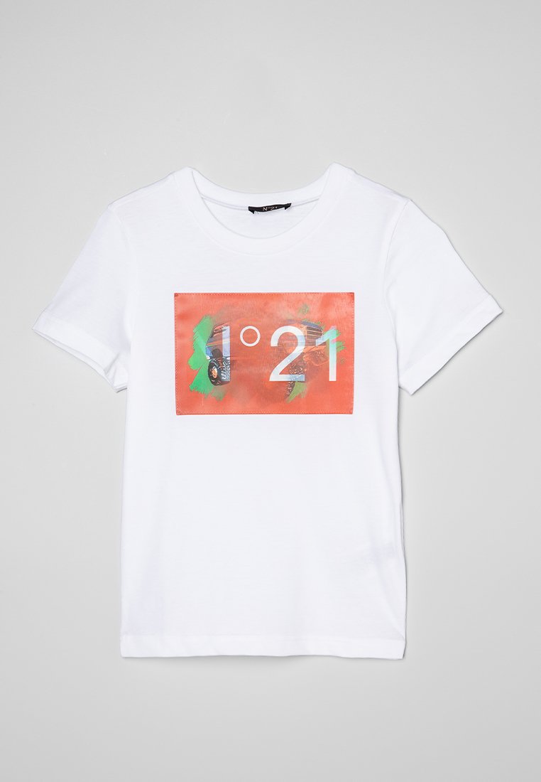 N°21 T-shirt print wit N°21 T-shirt print wit