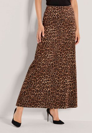 MADELEINE, MAXIROCK - Jupe longue - black brown multicolor