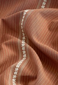 Next TEXTURED STRIPE SHORT SLEEVE WITH CUBAN COLLAR  - REGULAR FIT - Skjorter - brown