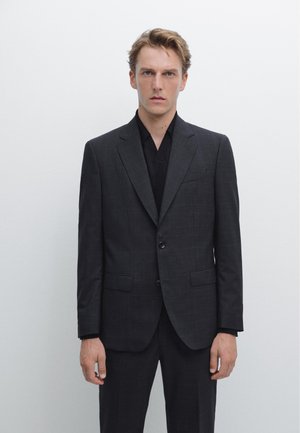 Massimo Dutti CHECK PRINT - Colbert - dark blue