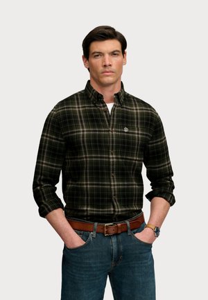 Superdry & Co, Skjorter - frontier check olive green