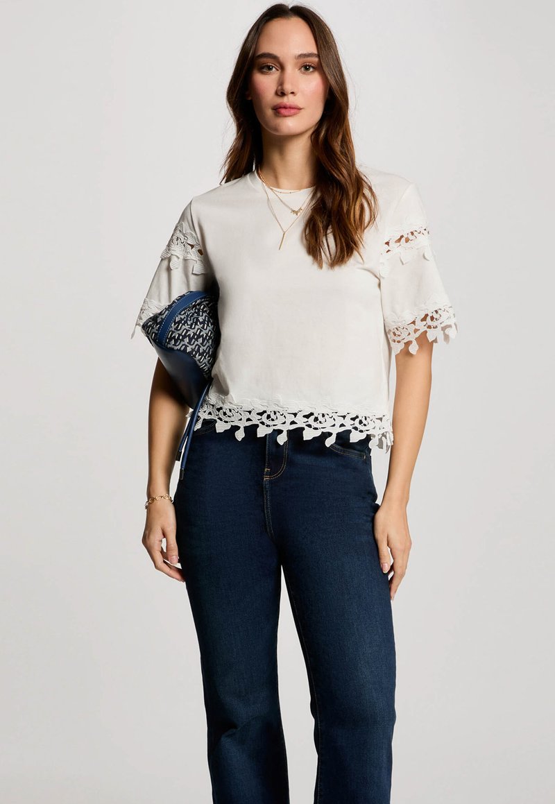 Morgan SHORT-SLEEVED - T-shirt con stampa - blanc