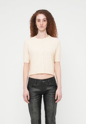 VMDOFFY 2/4 O-NECK BUTTON - Kardigán - birch