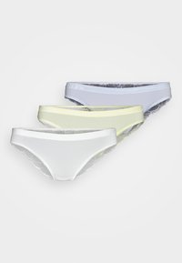 LEAH 3PACK - Cuecas - blue/ivory/yellow