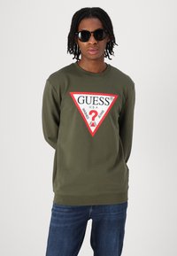 Guess AUDLEY  - Melegítőfelső - olive morning
