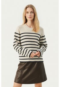 Part Two CAROLYN - Strickpullover - dark navy stripe