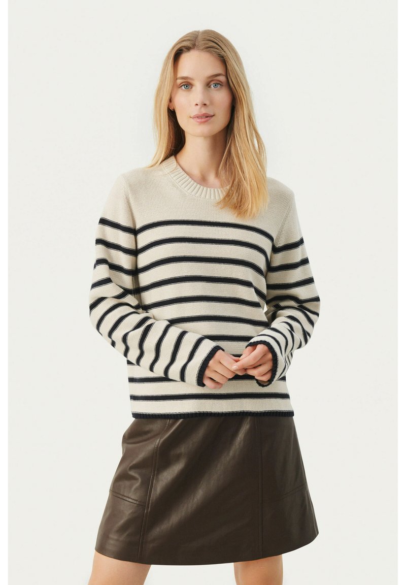 Part Two CAROLYN - Strickpullover - dark navy stripe